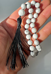 Howlite Hand Mala (27 beads) 8mm