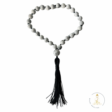 Howlite Hand Mala (27 beads) 8mm