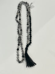 Tourmaline Quartz Mala 8mm