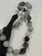 Tourmaline Quartz Hand Mala (27 beads)8mm